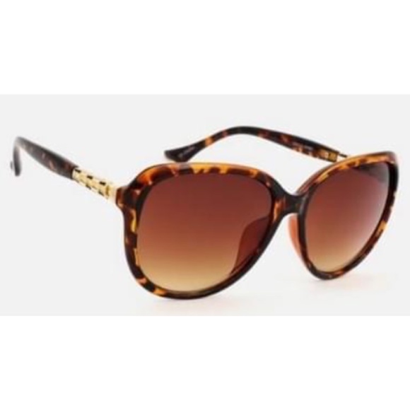 Accessories - Round Tortoise Brown Gold Chic Sunglasses Sunnies